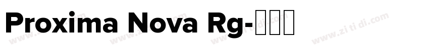 Proxima Nova Rg字体转换